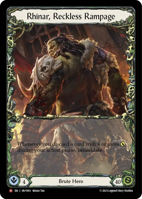 Card: Rhinar, Reckless Rampage