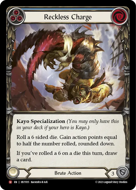 Card: Reckless Charge (blu)