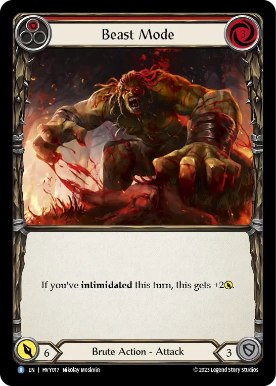 Card: Beast Mode (red)