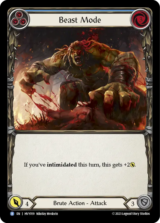 Card: Beast Mode (blu)