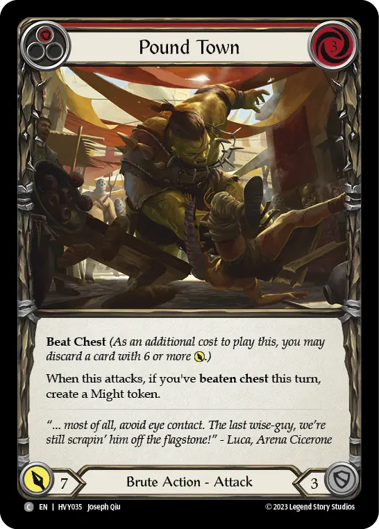 Card: Pound Town (red)