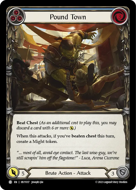Card: Pound Town (blu)