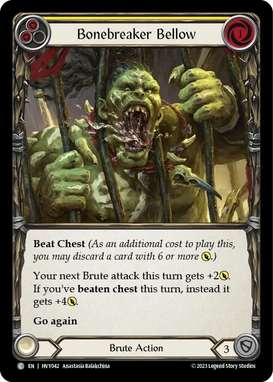 Card: Bonebreaker Bellow (yel)