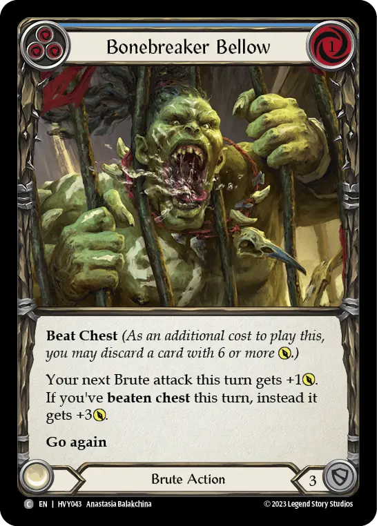 Card: Bonebreaker Bellow (blu)