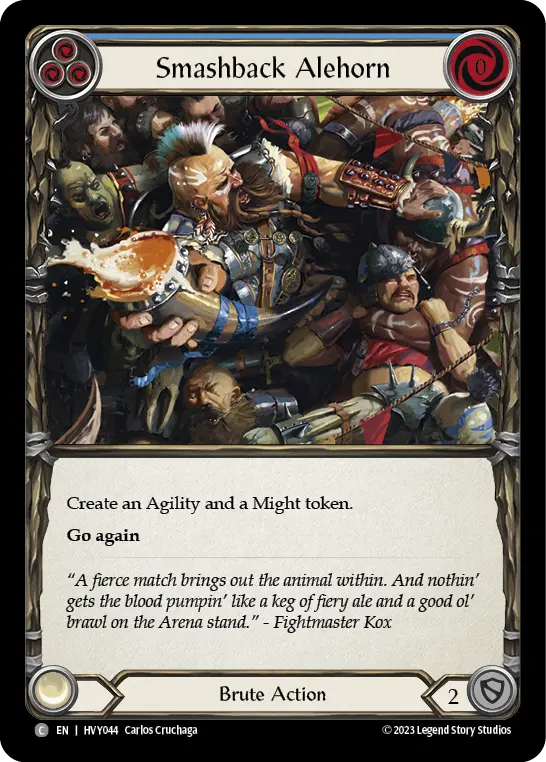 Card: Smashback Alehorn (blu)