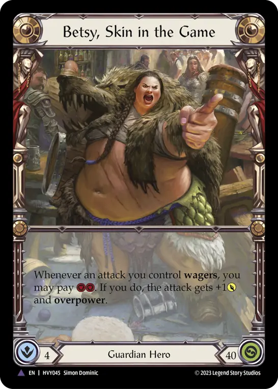 Card: Betsy, Skin in the Game