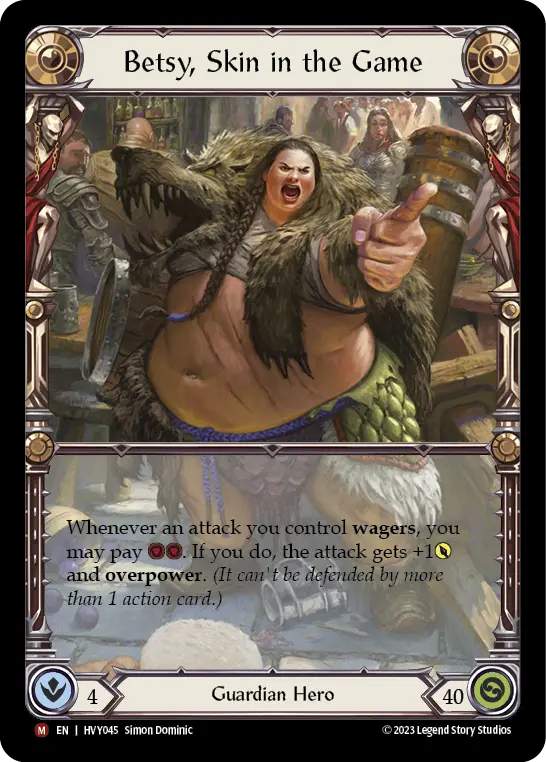 Card: Betsy, Skin in the Game