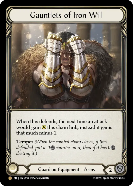 Card: Gauntlets of Iron Will