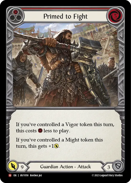 Card: Primed to Fight (red)