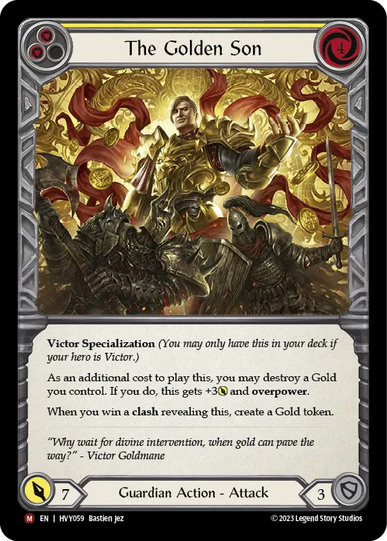Card: The Golden Son (yel)