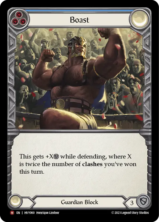 Card: Boast (blu)