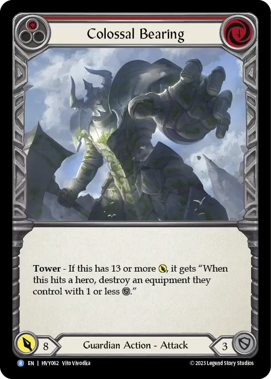 Card: Colossal Bearing (red)