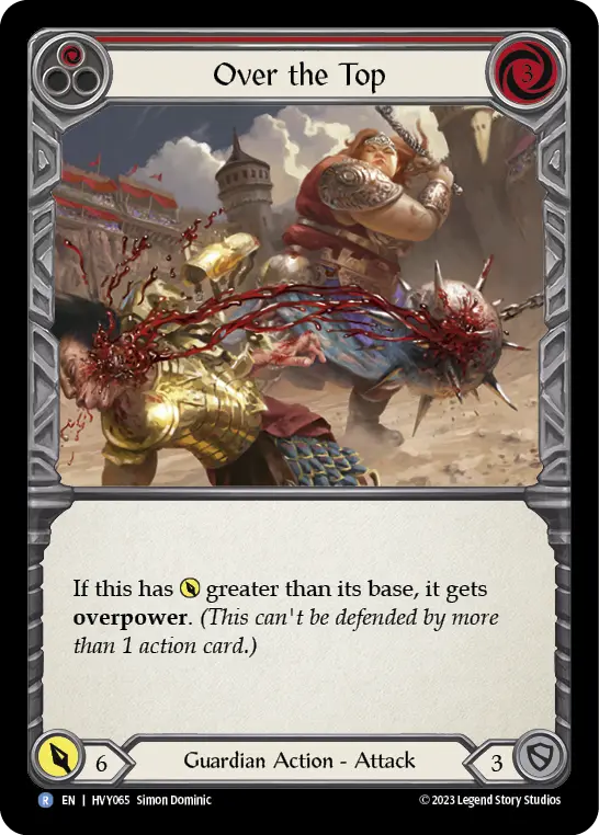 Card: Over the Top (red)