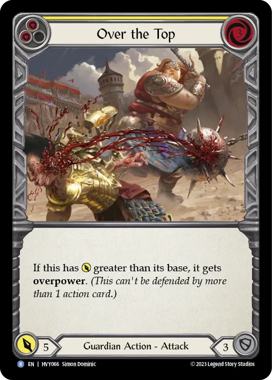 Card: Over the Top (yel)