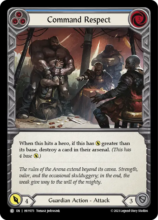 Card: Command Respect (blu)