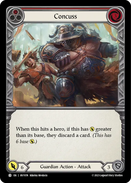 Card: Concuss (red)