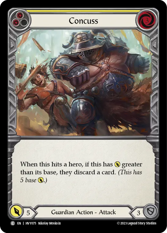 Card: Concuss (yel)