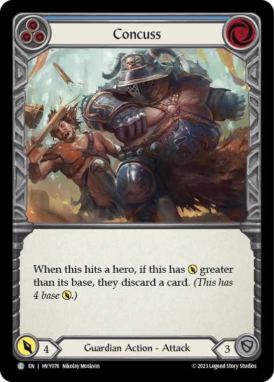 Card: Concuss (blu)