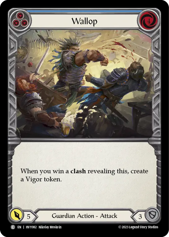 Card: Wallop (blu)