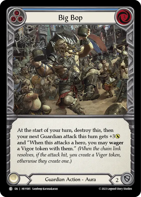 Card: Big Bop (blu)