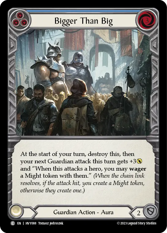 Card: Bigger Than Big (blu)