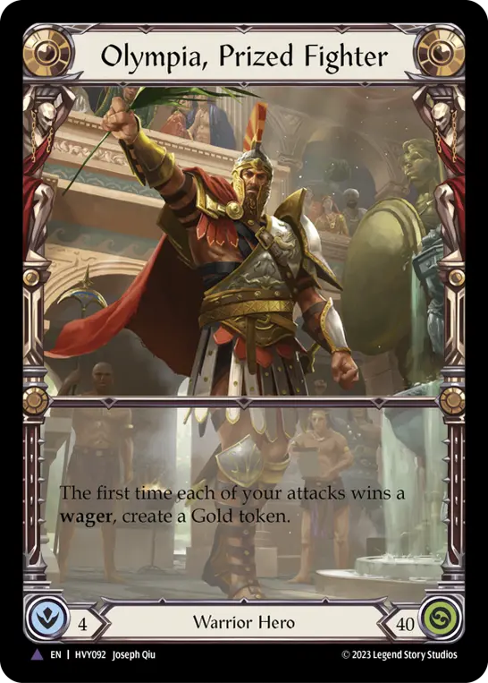 Card: Olympia, Prized Fighter