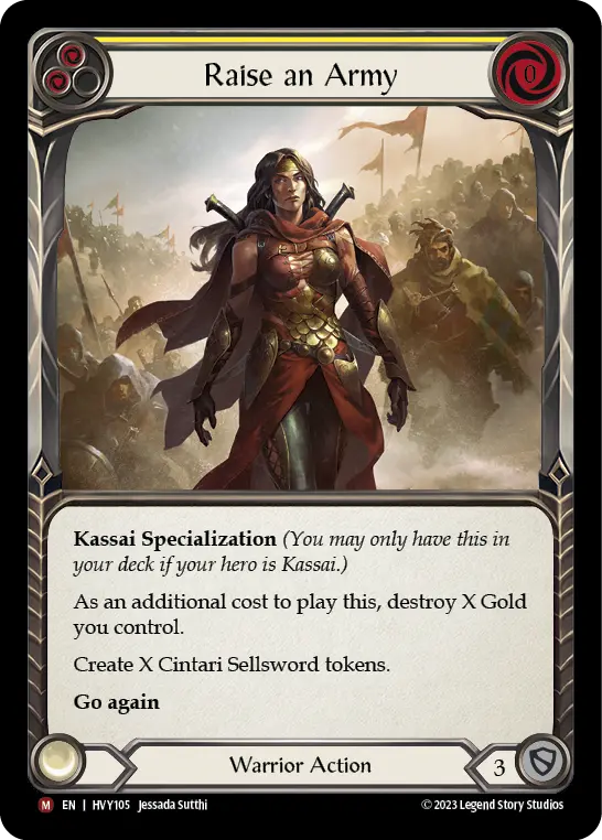 Card: Raise an Army (yel)