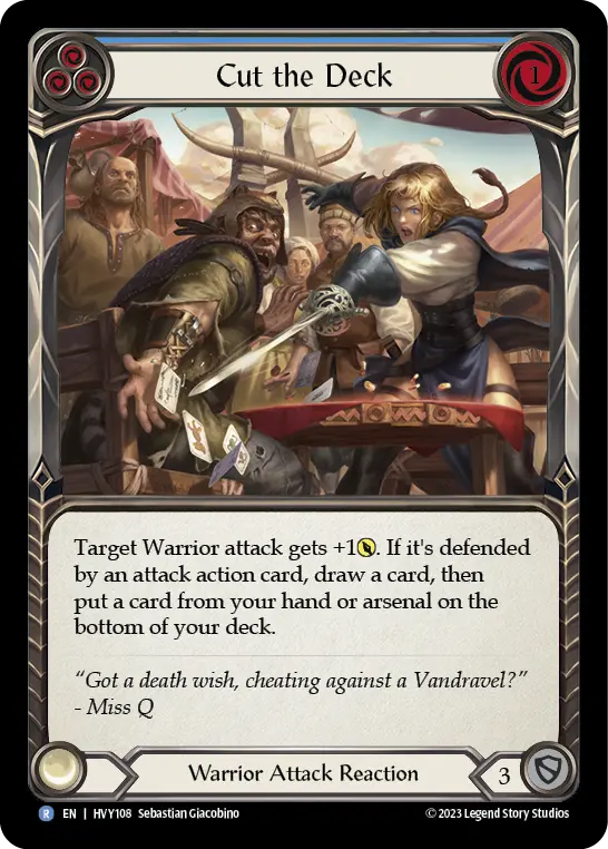 Card: Cut the Deck (blu)