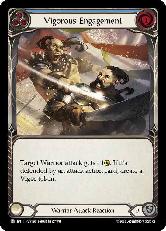 Card: Vigorous Engagement (blu)