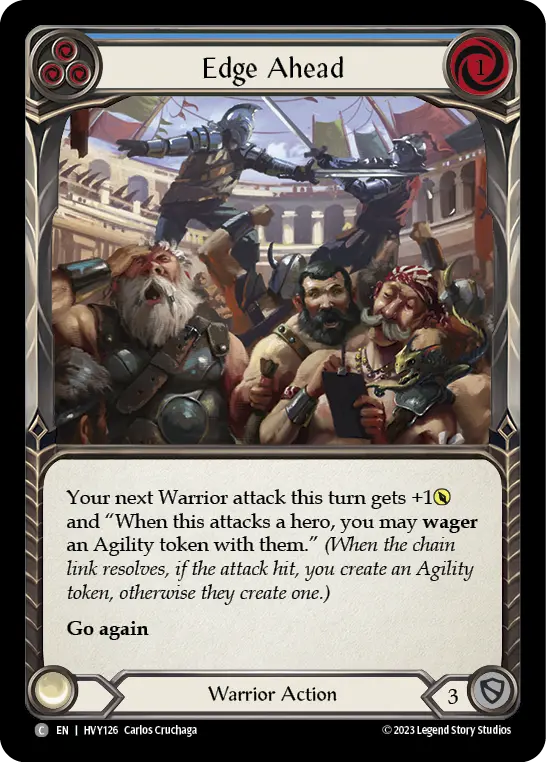 Card: Edge Ahead (blu)
