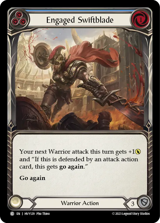 Card: Engaged Swiftblade (blu)