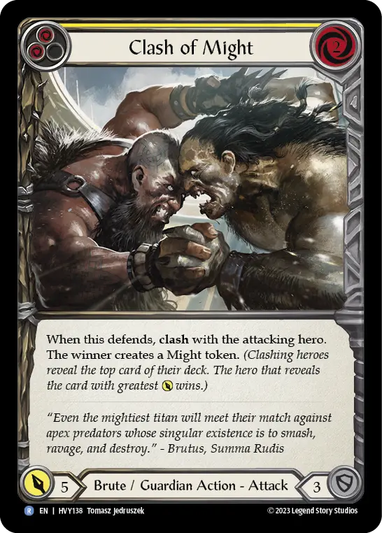 Card: Clash of Might (yel)