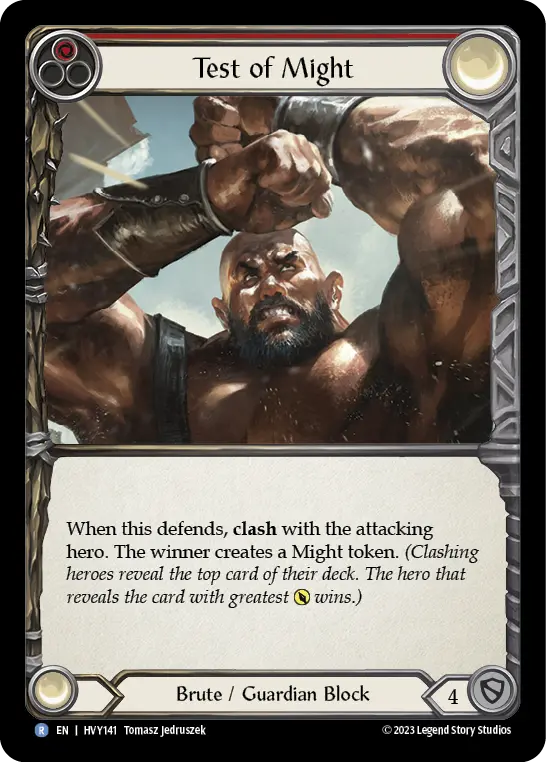 Card: Test of Might (red)