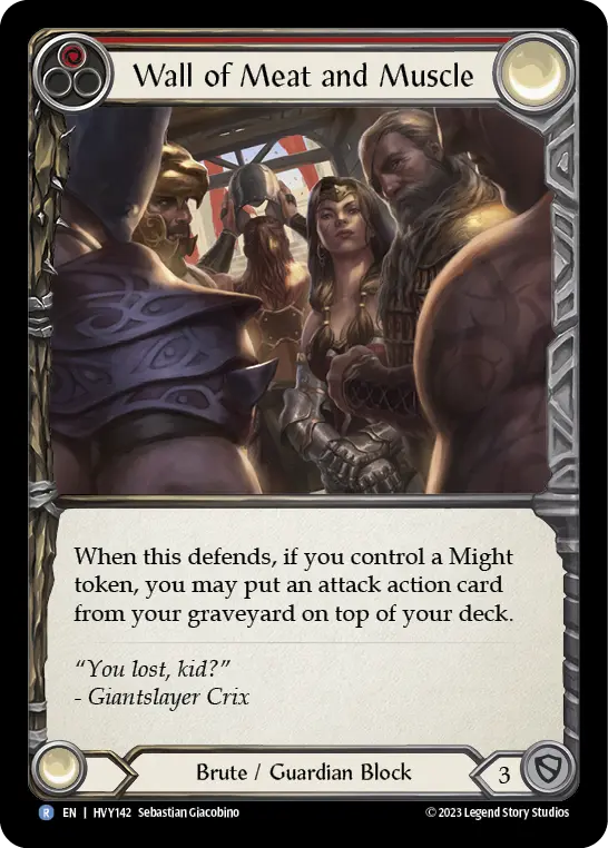 Card: Wall of Meat and Muscle (red)