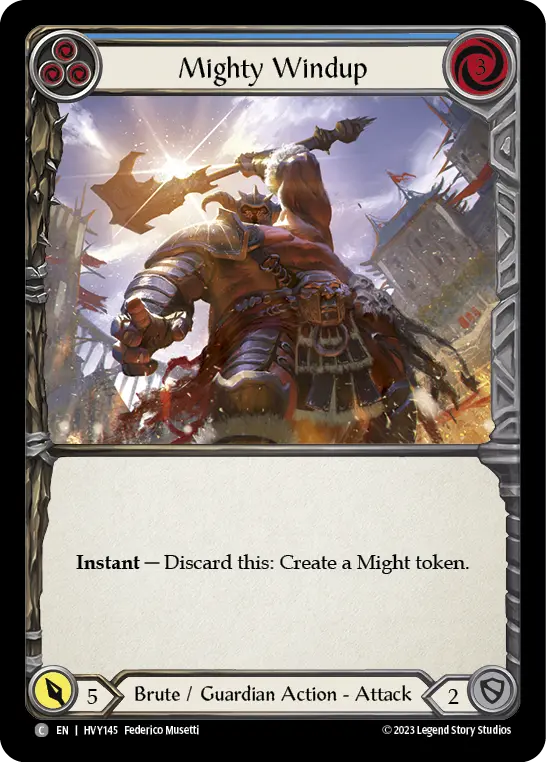 Card: Mighty Windup (blu)