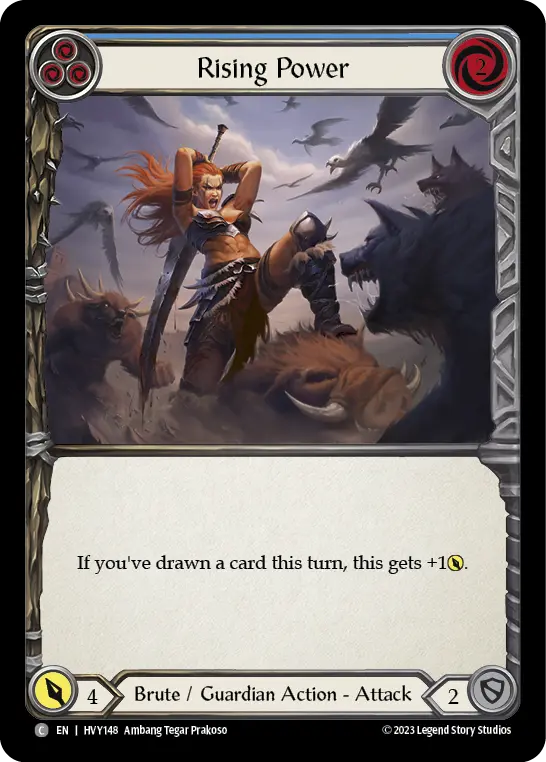 Card: Rising Power (blu)
