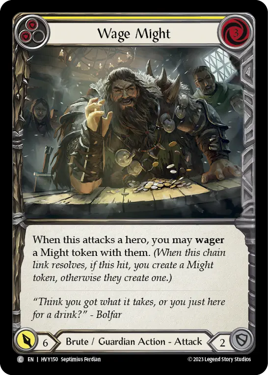 Card: Wage Might (yel)