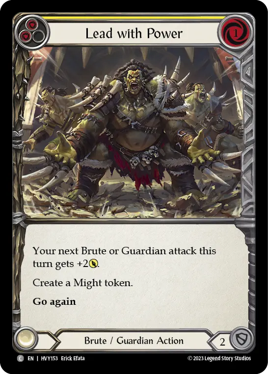 Card: Lead with Power (yel)