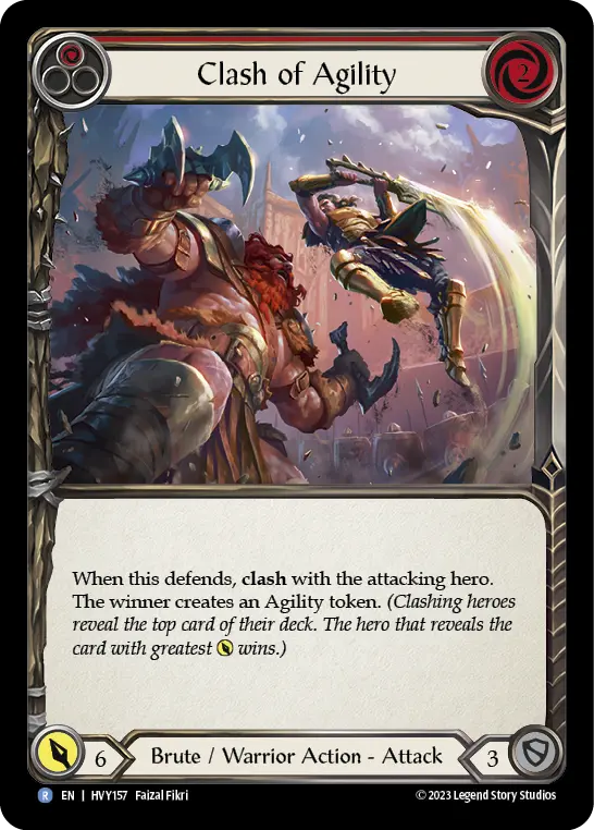 Card: Clash of Agility (red)