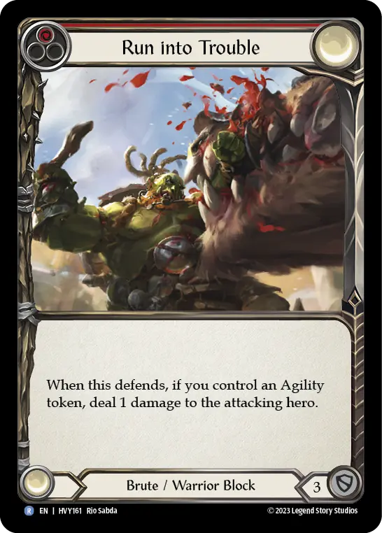 Card: Run into Trouble (red)