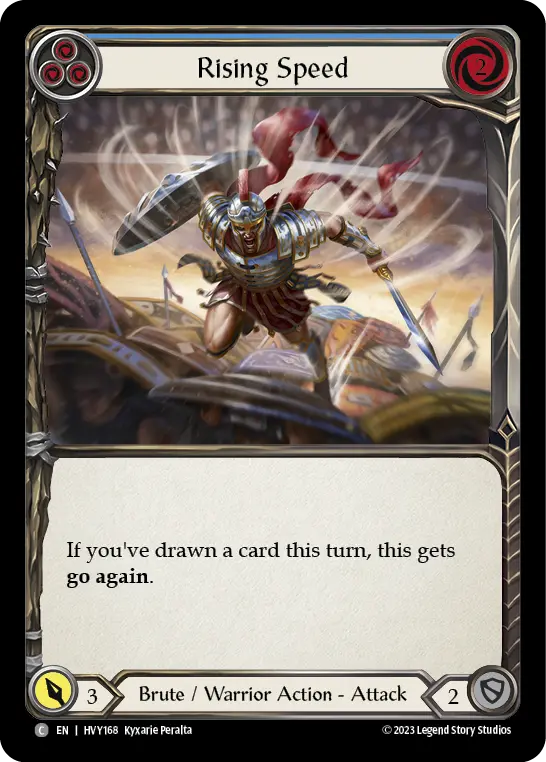 Card: Rising Speed (blu)