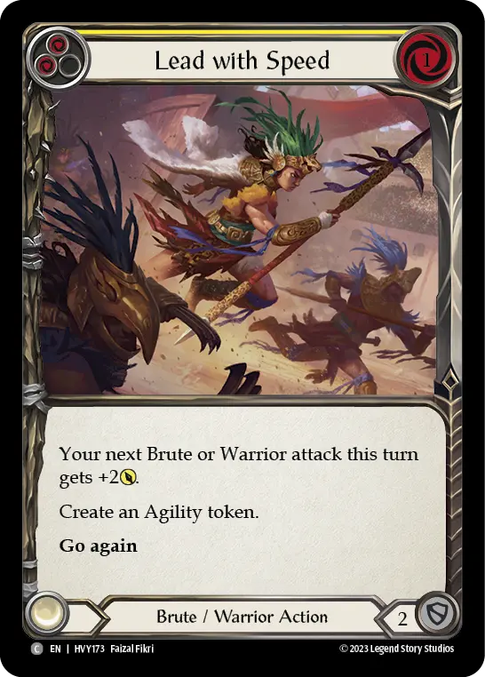 Card: Lead with Speed (yel)