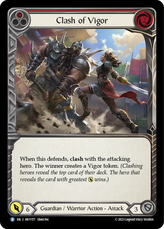 Card: Clash of Vigor (red)
