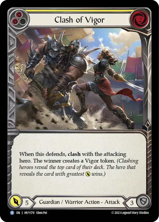 Card: Clash of Vigor (yel)