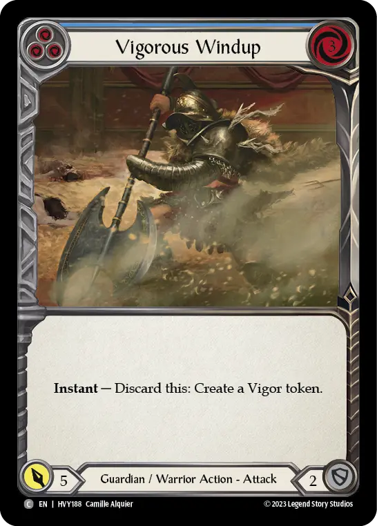 Card: Vigorous Windup (blu)