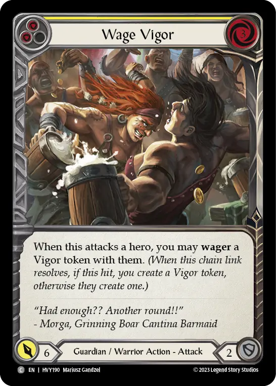 Card: Wage Vigor (yel)