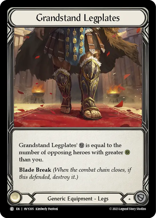 Card: Grandstand Legplates