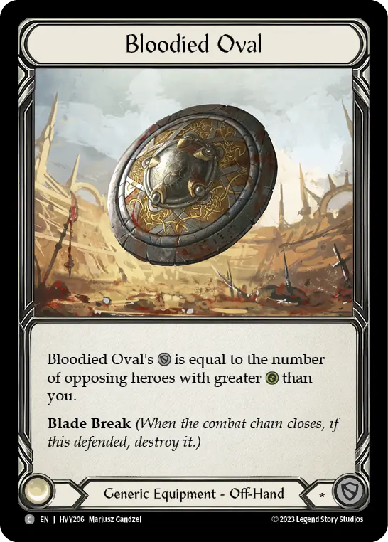 Card: Bloodied Oval