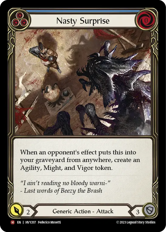 Card: Nasty Surprise (blu)