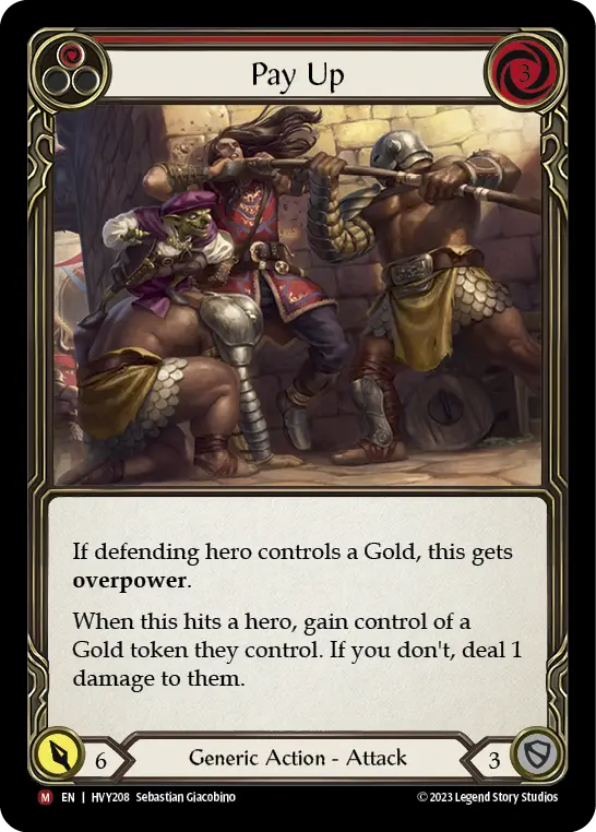 Card: Pay Up (red)
